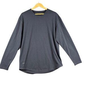 EUC BYLT Basics Drop Cut Navy Long Sleeve Lux Sz XL